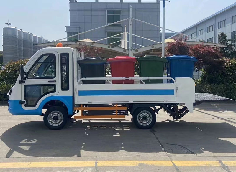 电动四轮液压尾板车